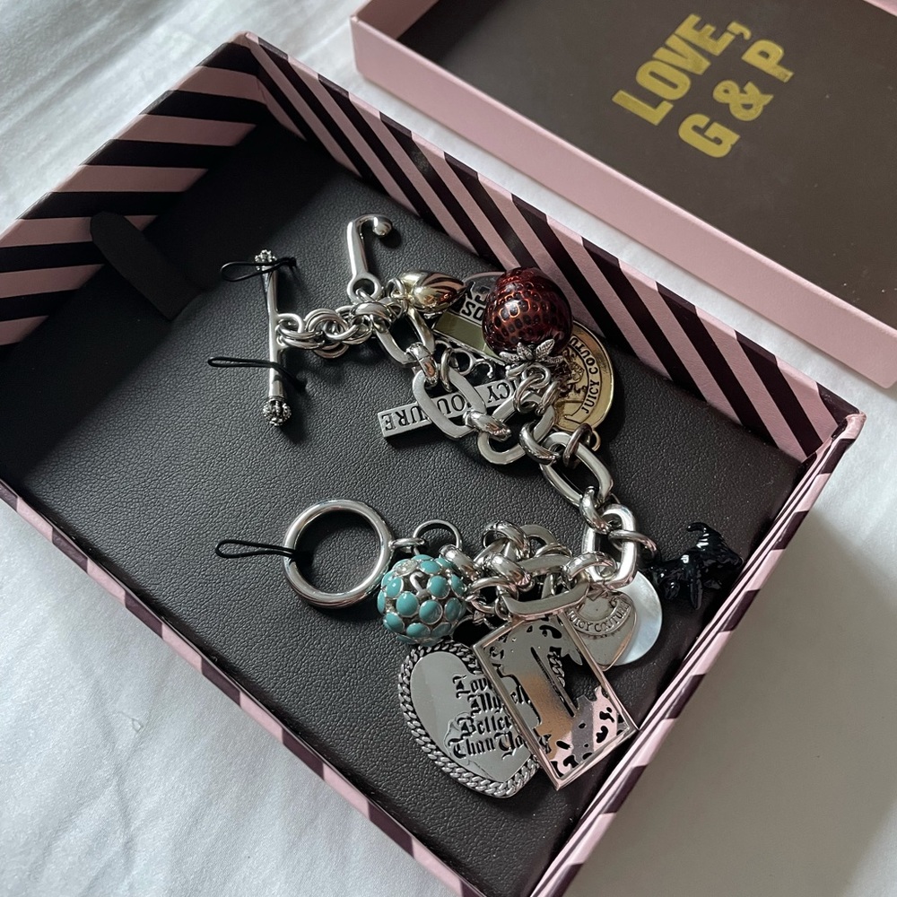 JUICY COUTURE vintage silver charm bracelet
